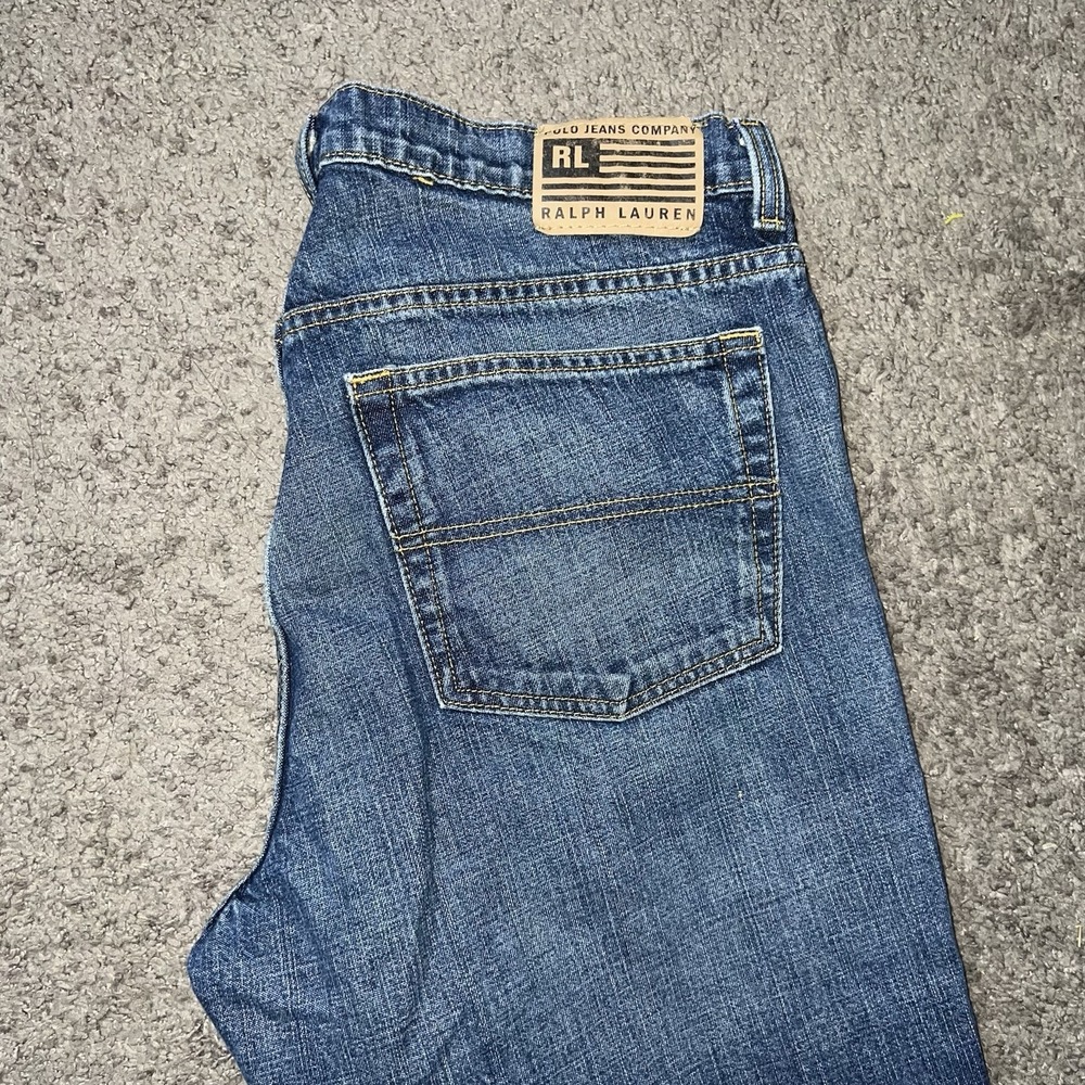 POLO JEANS CO RALPH LAUREN LANGLEY LOOSE FIT 14x32 BAGGY JEANS VINTAGE 90S Y2K